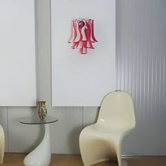 Vintage Murano Red Wall Lights 16.5"H