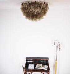 Murano Poliedri Smoked Ceiling Light 23.6"