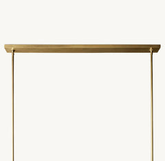 PAUILLAC FABRIC SHADE LINEAR CHANDELIER 60"