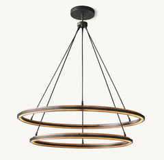 PERALTA TWO-TIER ROUND CHANDELIER 60"