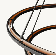 PERALTA TWO-TIER ROUND CHANDELIER 60"