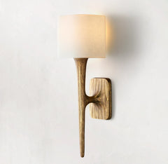 Leonard Dendritic Forged Shaded Sconce