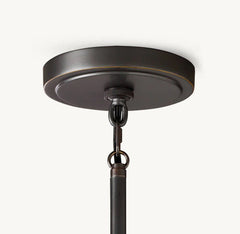 REED WHITE PLEATED DRUM PENDANT