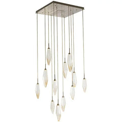 Rock Crystal Square Chandelier