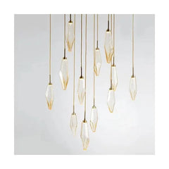 Rock Crystal Square Chandelier
