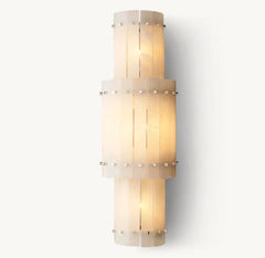 San Marco Alabaster Grand Round Sconce
