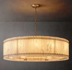 San Marco Alabaster Round Chandelier 60"