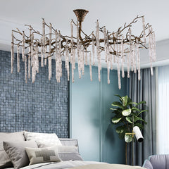 Annata Ice Strip Glamour Dripstone Chandelier