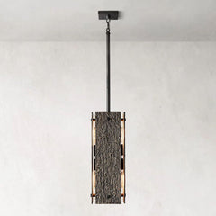 Vouvany Rectangular Pendant 19"