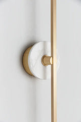 Grand Wall Sconce With Alabaster 37''H