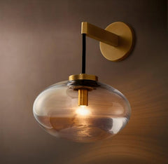 Cabrette Clear Glass Sconce 13"
