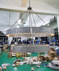 Vouvry 2-Tier Round Chandelier 60"