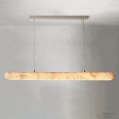Alabaster Lisse Linear Chandelier 60" 80"L