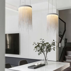 Teresa Cadena Chain Tassel Pendant Light Fixture