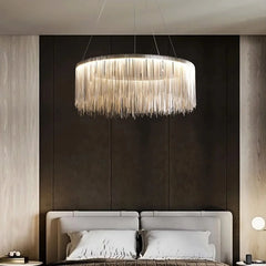 Teresa Cadena Steel Tassel Chandelier