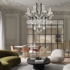 Crystal Candle Classical Chandelier 18" 40" 48"D#size_18"