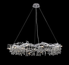 Lio Halo Branch Round Teardrop Chandelier