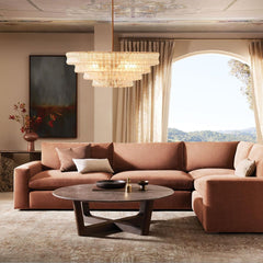 Art Glass Ghiaccio Round Chandelier 36" 48"