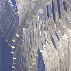 long stair crystal chandelier