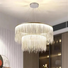 Teresa Cadena Steel Tassel Modern Chandelier