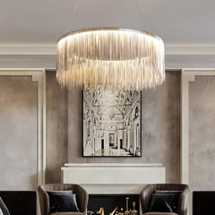 Teresa Cadena Steel Tassel Chandelier