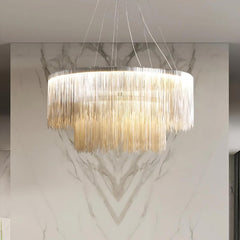 Teresa Cadena Steel Tassel Modern Chandelier