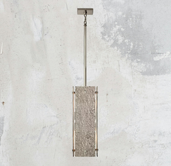 Vouvany Rectangular Pendant 19"