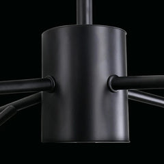 Eva Crystal Prisms Chandelier, Black