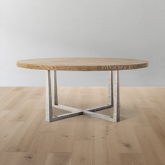 T-Brace Round Dining Table