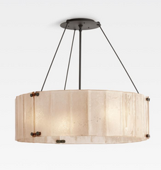 Willamette 32" Round Crystal Chandelier Brass