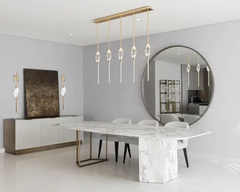 PEZEO CRYSTAL Long Chandelier L51'' 59''PEZZEO CRYSTAL Long Chandelier L51'' 59''