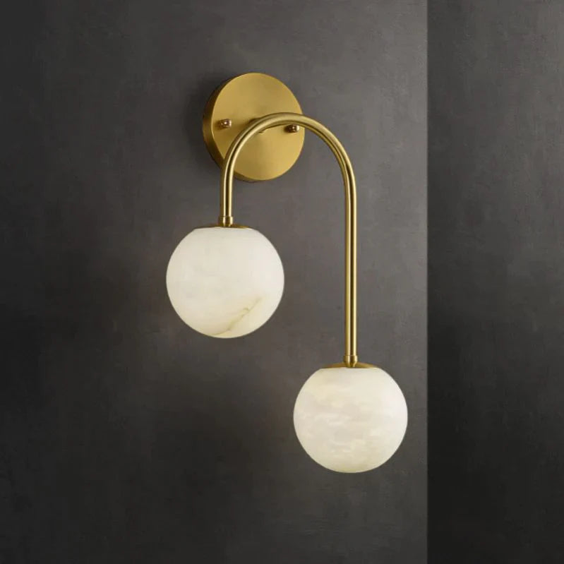 Milo Alabaster Sconce, Modern Marble Wall Lamp