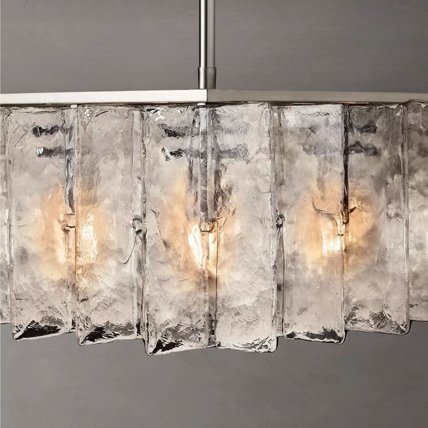 Latte Linear Chandelier 49"