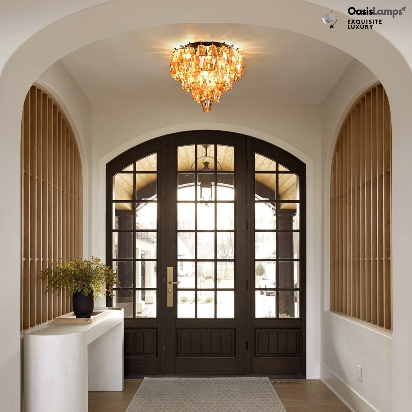 Celestial Drop Flush Mount 12.6"D#color_black