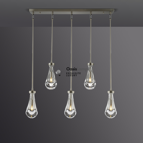 Raindrop Linear Chandelier 5 LIGHTS L 36"