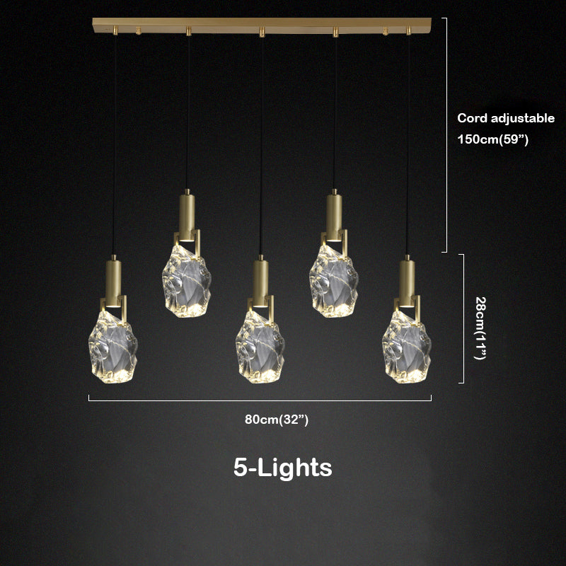 Irregular Crystal Pendant Lighting