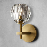 Belle De Crystal Ball Short Wall Sconce