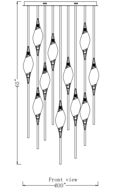 PEZEO CRYSTAL CHANDELIER 21''HPEZZEO CRYSTAL CHANDELIER 21''H