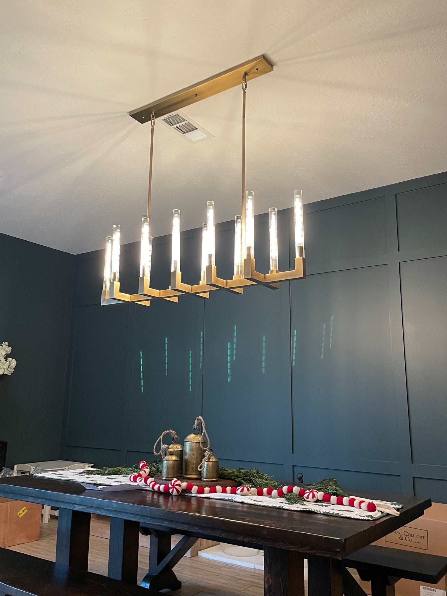 Clean Lines Linear Chandelier 55'' 67''