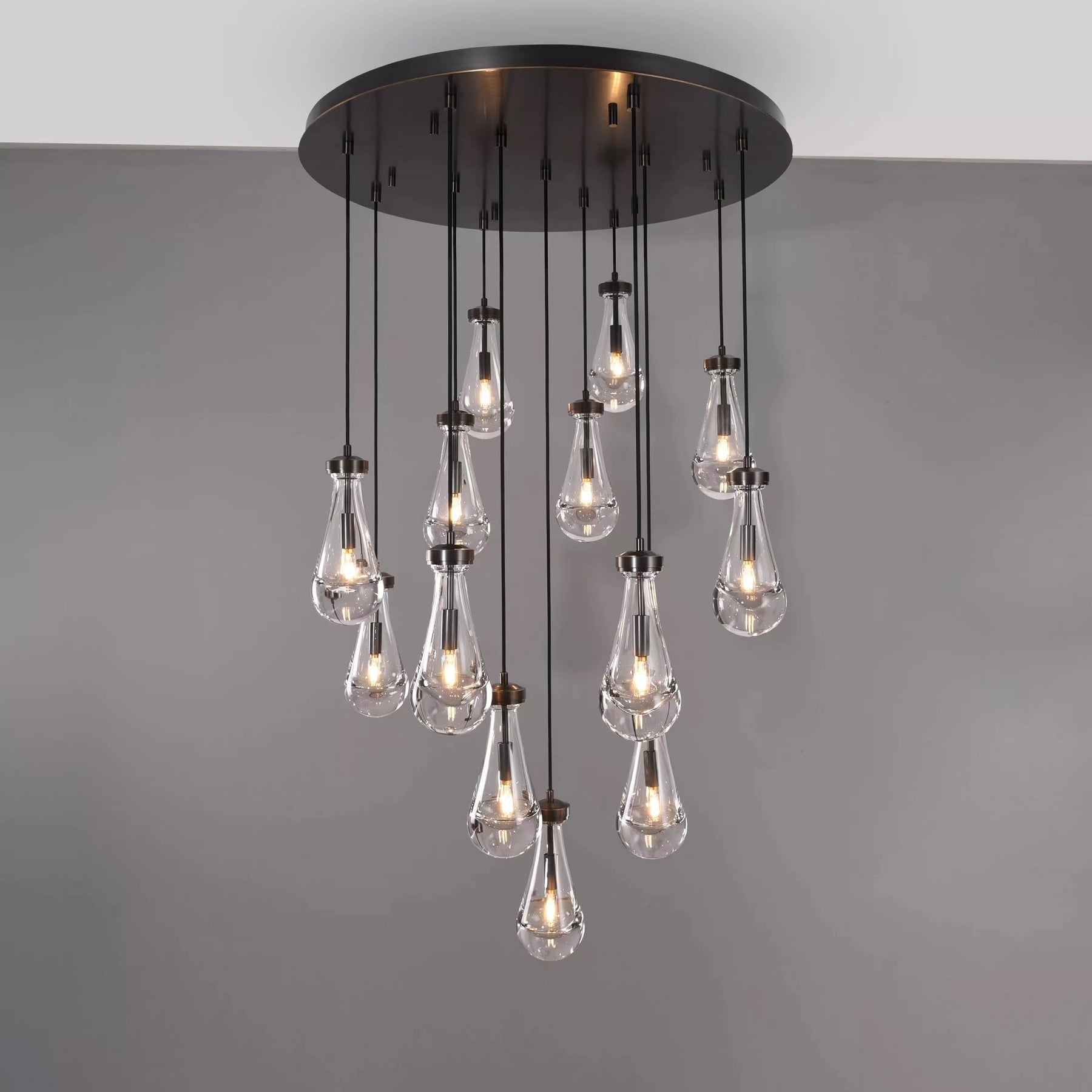 Raindrop Round Chandelier 36''