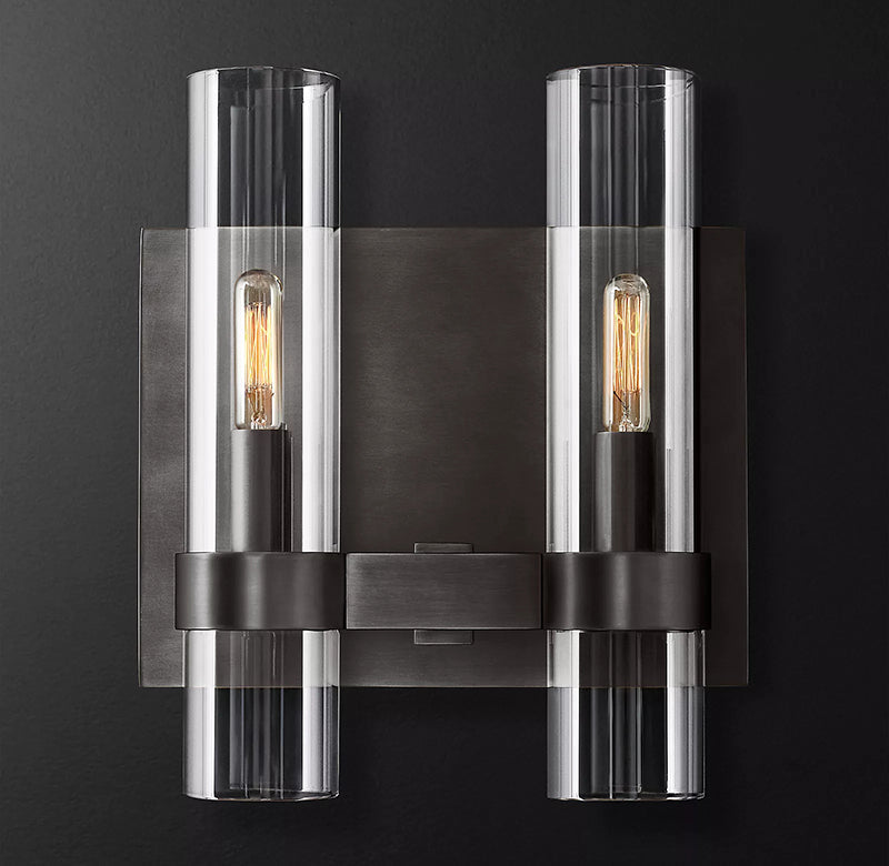 Ramve Glass 2-Head Wall Sconce