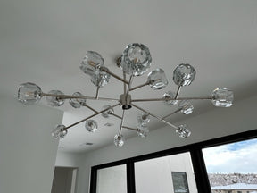 Belle Round Chandelier Clear and Smoke 24'' 36'' 48'' 60'' 72''