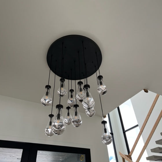 Customize-Raindrop Round Chandelier 24''-11 lights