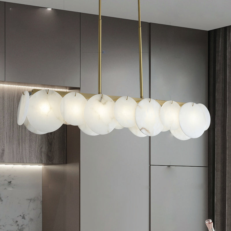 Glow Marble Linear Chandelier