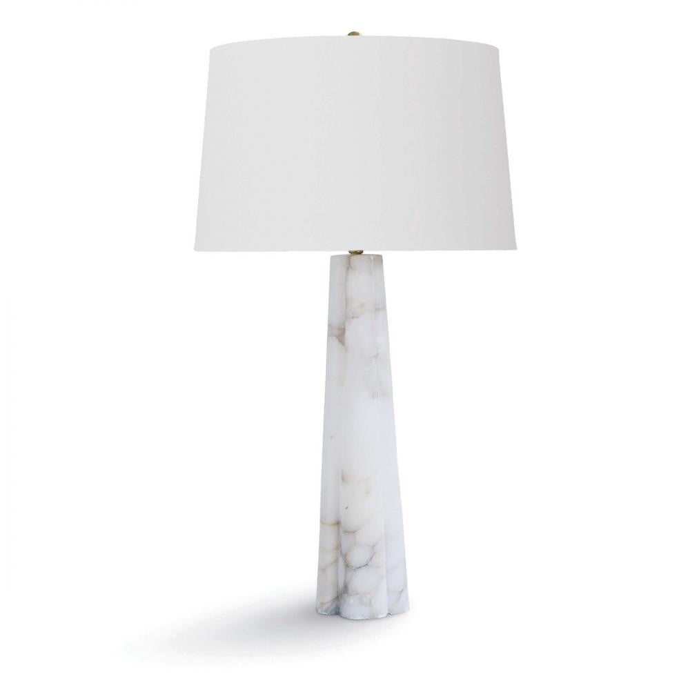 Quadrifoil Alabaster Table Lamp