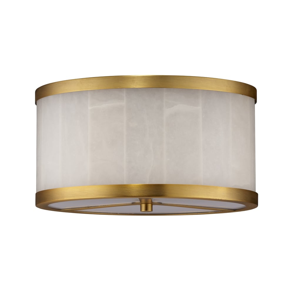 Uppsala Alabaster Flush Mount Ceiling Light