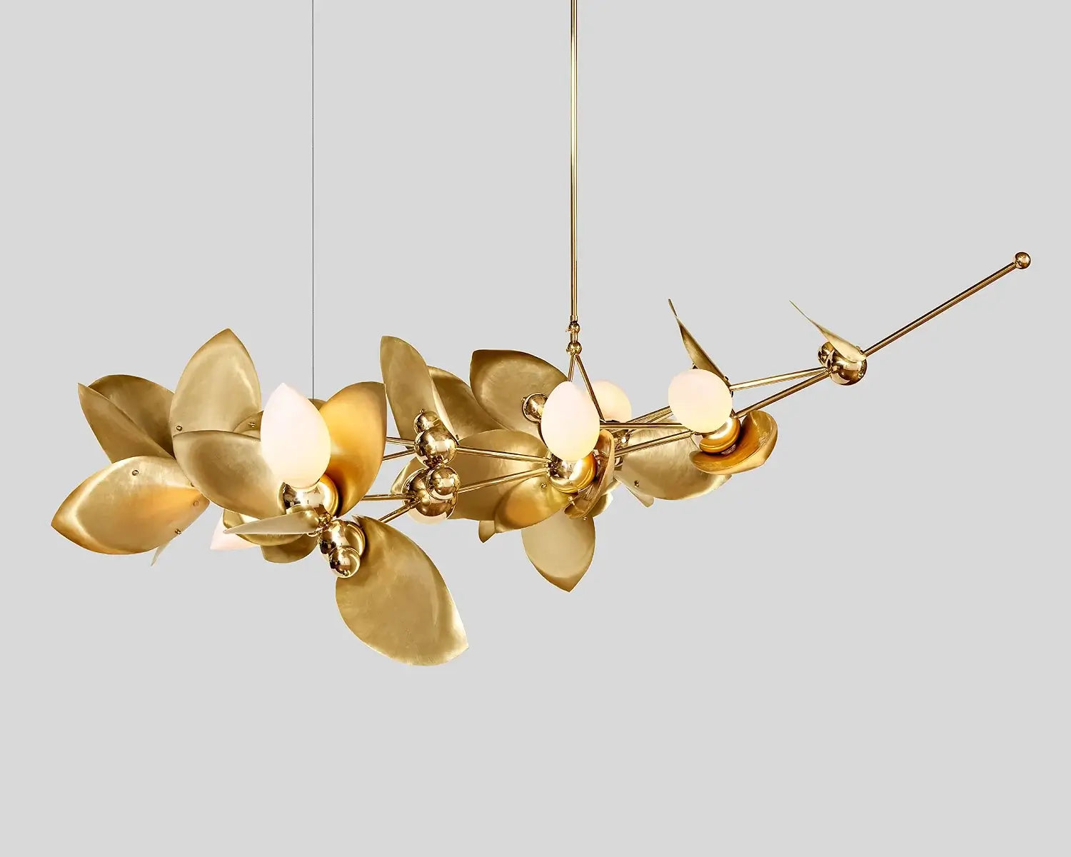 Gold Leaf Laurel Blossom Chandelier