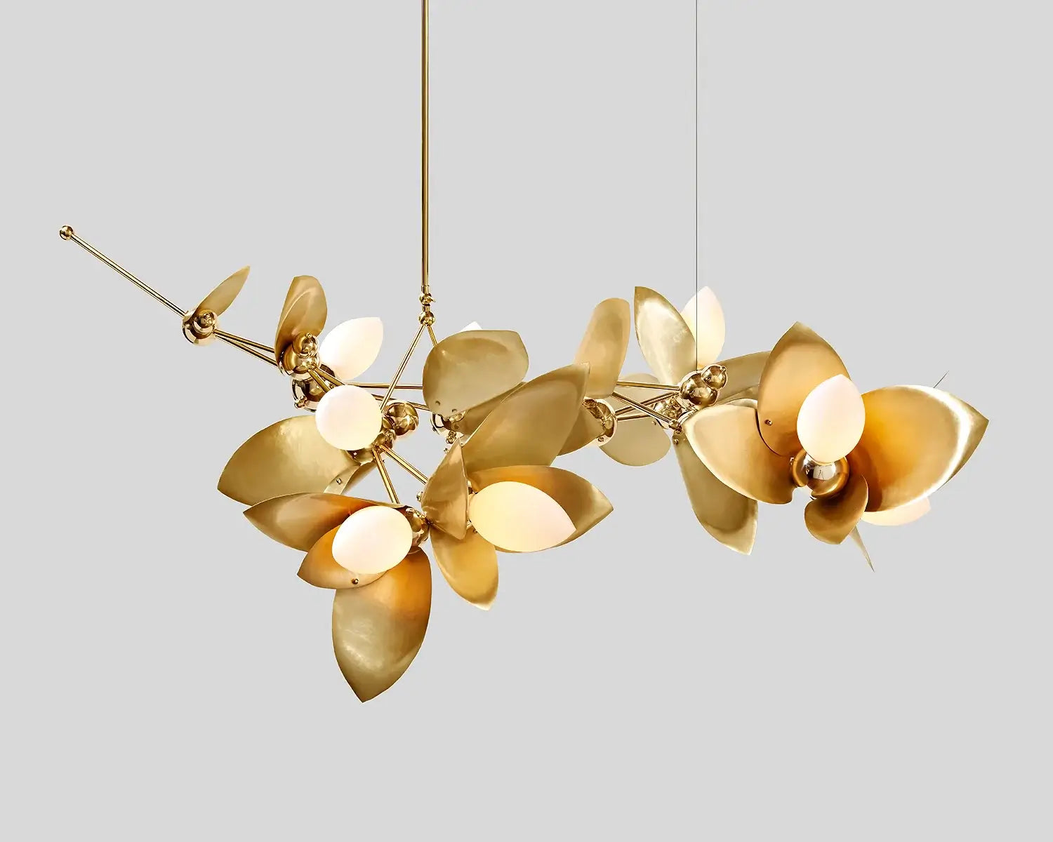Gold Leaf Laurel Blossom Chandelier