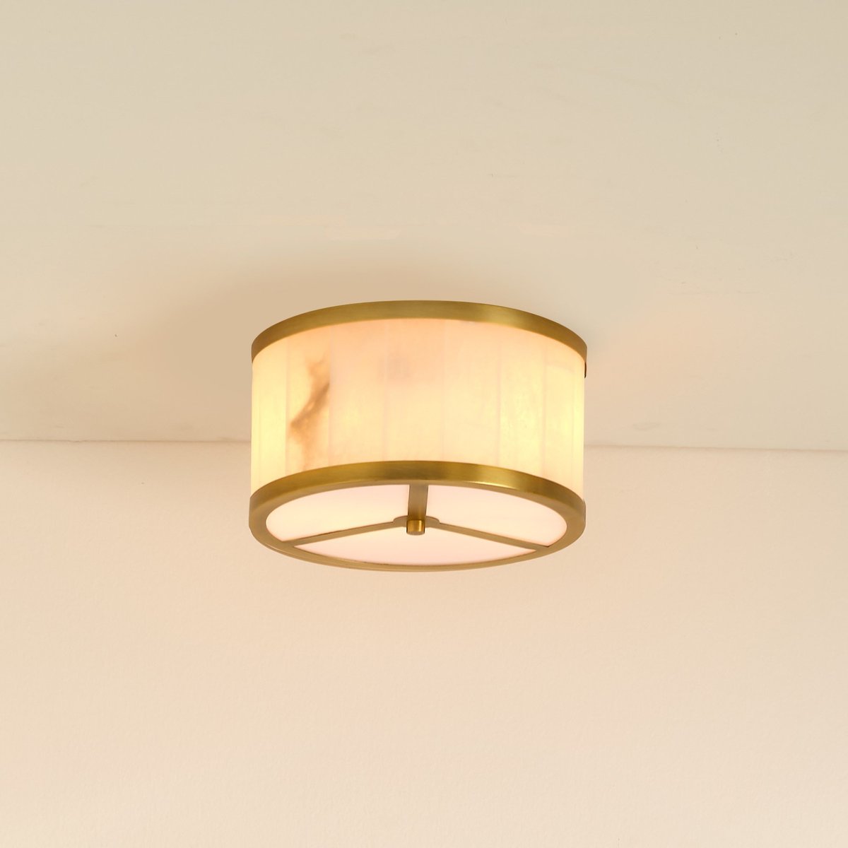 Uppsala Alabaster Flush Mount Ceiling Light