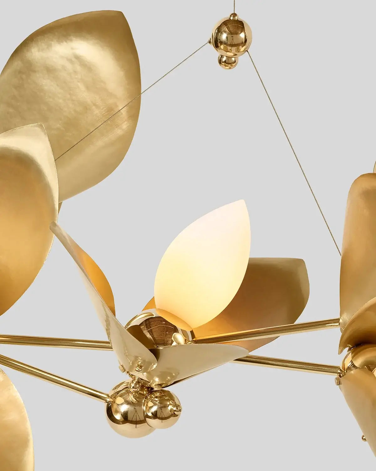 Gold Leaf Laurel Blossom Chandelier